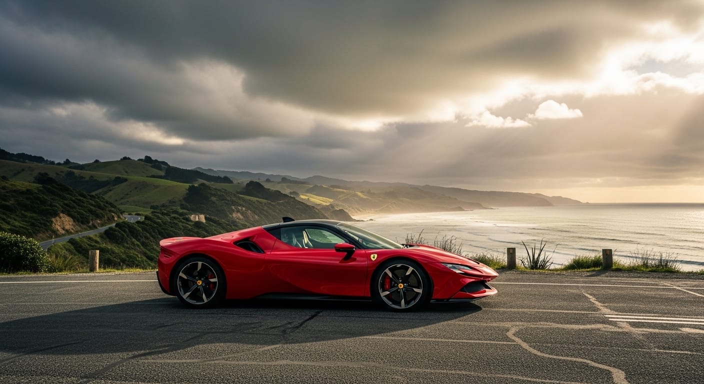 Christchurch supercar weekend luxury drive near Canterbury