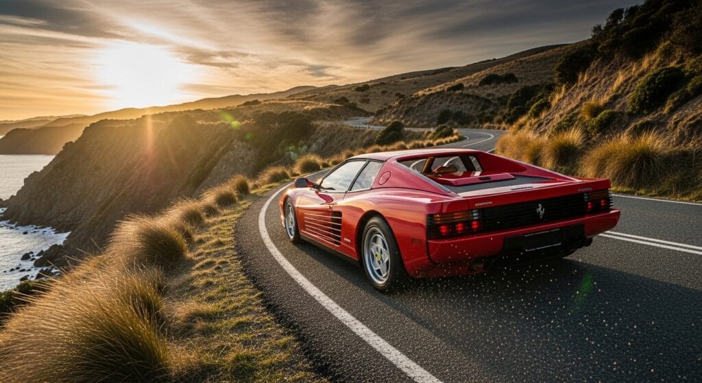 Classic petrol supercar driving experience near Christchurch