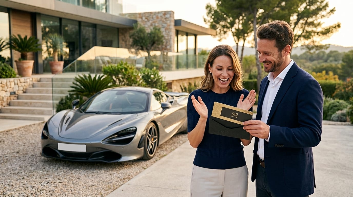 Birthday surprise with a supercar gift voucher in Christchurch