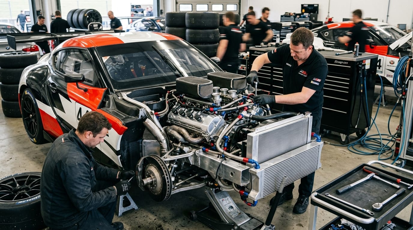 5.2-litre V8 engine inside the 2026 Toyota GR Supra Supercar